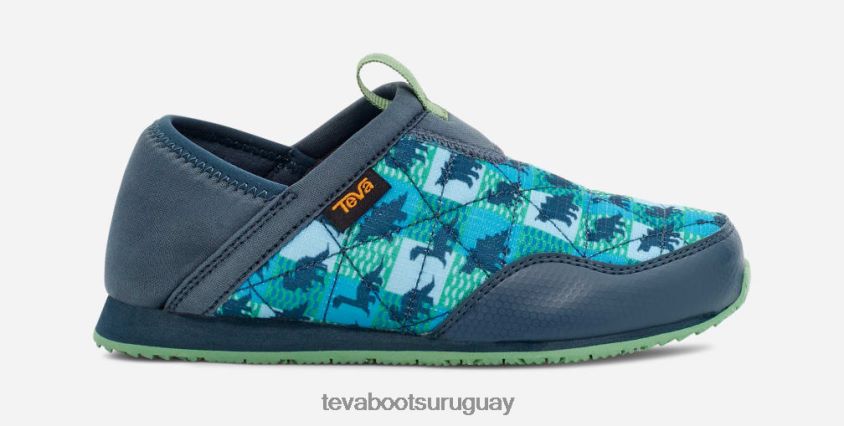 Teva 2PD2D6166 Los niños recuerdan a Dinoster. dinosaurio azul