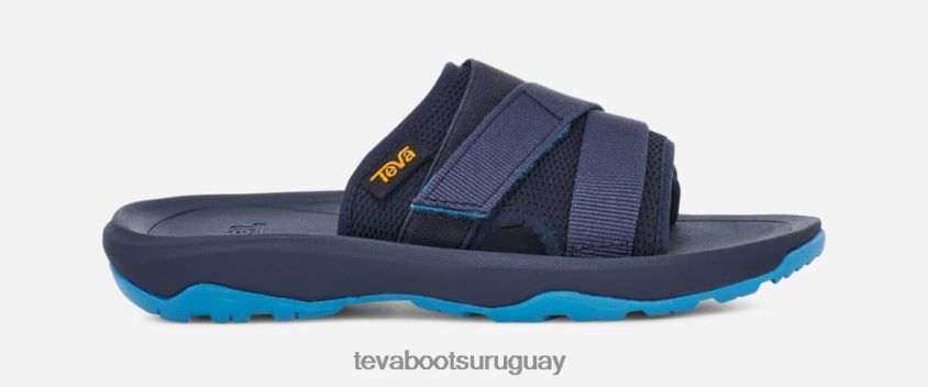 Teva 2PD2D6346 tobogán para niños pequeños al borde del huracán estado de ánimo índigo/azul malibu